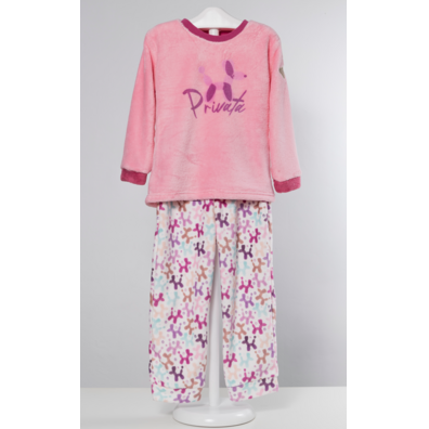 Pijama niña coralina puño PRIVATA Rosa