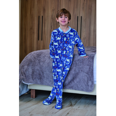 Pelele manta dinosaurios Mushler Azul