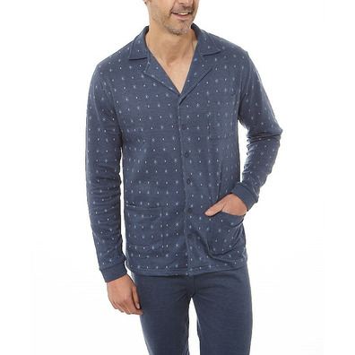 Pijama hombre abierto todo FINDEL Azul