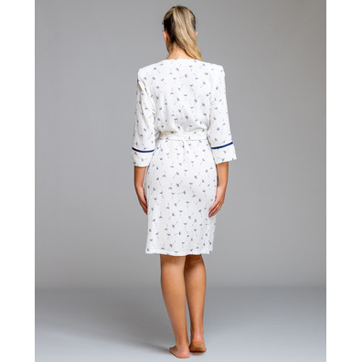 Bata mujer cruzar hojas EGATEX Blanco