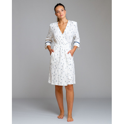 Bata mujer cruzar hojas EGATEX Blanco