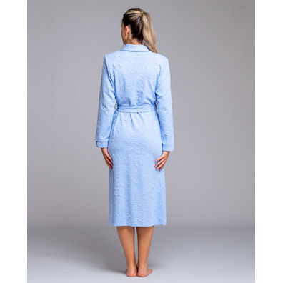 Bata mujer cruzar dibujada EGATEX Celeste