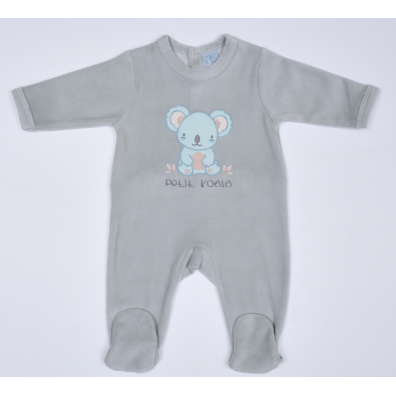 Pijama niño entero algodón koala Mushler Verde