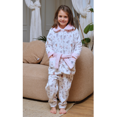 Bata infantil niña botones ovejitas Mushler Rosa
