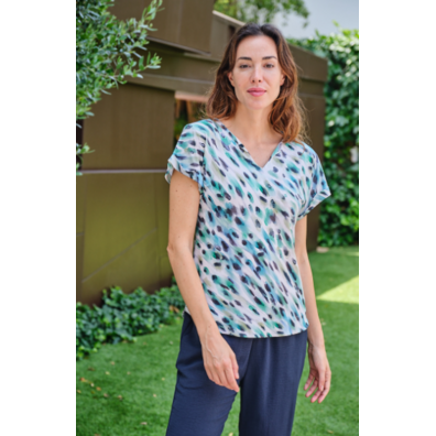 Camiseta blusa manga corta Mushler Verde