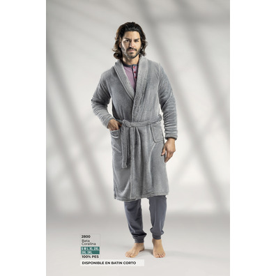 Bata hombre cruzar jaspeada coralina LIN Gris