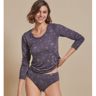 Braga mujer estampada tencel AVET Gris