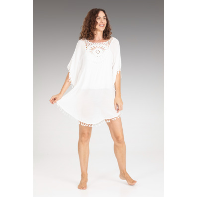 Playera mujer encajes  PETTRUS Blanco