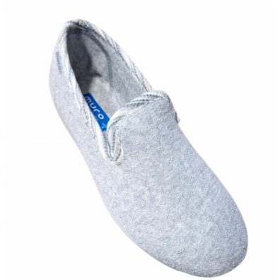 Zapatilla mujer cerrada lisa Muro Gris claro