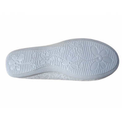 Zapatilla mujer cerrada lisa Muro Gris claro