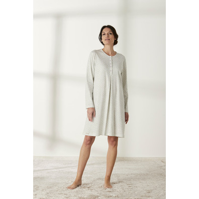 Camisón mujer manga larga algodón BELTY Lila