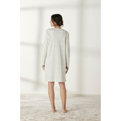 Camisón mujer manga larga algodón BELTY Lila