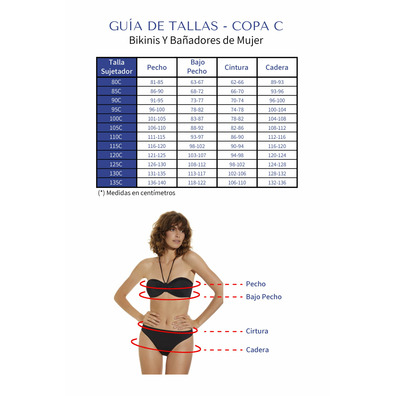 Bikini mujer estampado con aro DOCOR Verde