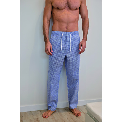 Pantalón pijama hombre tela cuadros Mushler Celeste