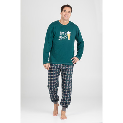Pijama hombre SOY LA CAÑA PETTRUS Verde