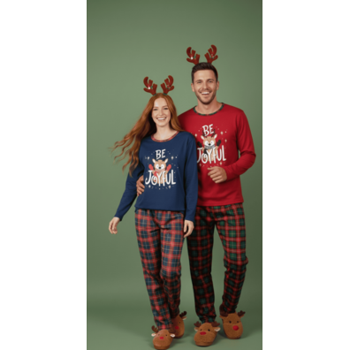 Pijama unisex navidad Entredos Rojo