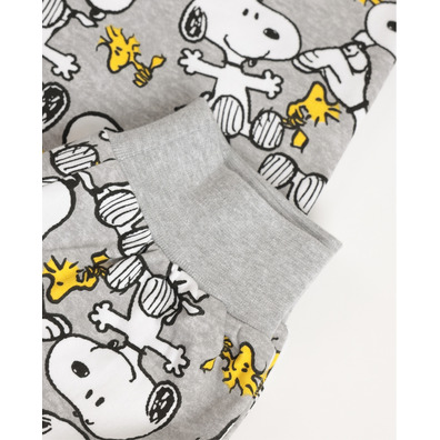 Pijama niño algodón tapeta puño Aznar Innova Gris