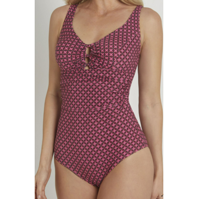 Bañador mujer estampado DOCOR Fucsia