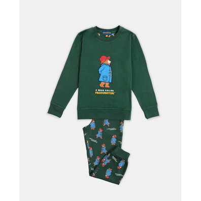 Pijama niño algodón puño PADDINGTON Aznar Innova Verde