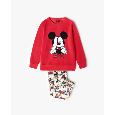 Pijama niña coralina ratón mickey Aznar Innova Rojo