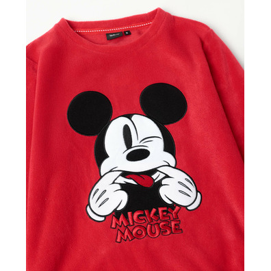 Pijama niña coralina ratón mickey Aznar Innova Rojo