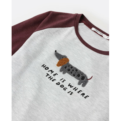 Pijama niño algodón puño perro Aznar Innova Marrón