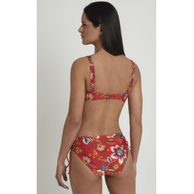 Bikini aro relleno flores DOCOR Rojo