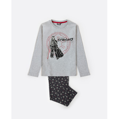 Pijama niño algodón DARTH VADER Aznar Innova Gris