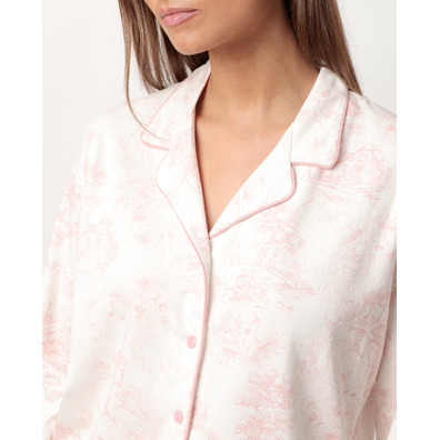 Pijama algodón abierto estampado Aznar Innova Maquillaje