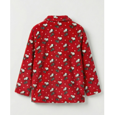 Bata corta cremallera chica coralina snoopy AZNAR INNOVA Rojo