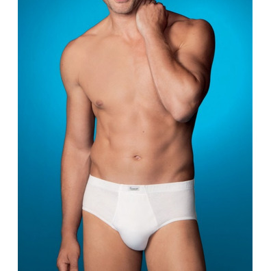 Slip liso abierto hombre algodón ABANDERADO Blanco