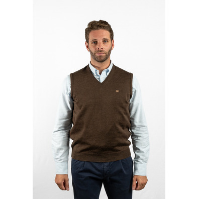 Chaleco hombre pico cerrado BROWN JURY_HOOT Gris oscuro
