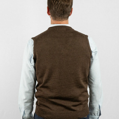 Chaleco hombre pico cerrado BROWN JURY_HOOT Gris oscuro