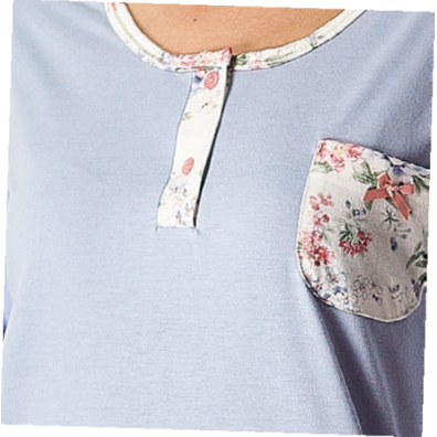 Pijama verano tapeta LENISS Azul claro