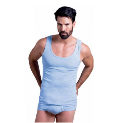Camiseta hombre tirantes  FABIO Celeste