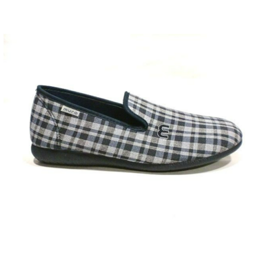 Zapatilla hombre cerrada cuadrados Muro Marino