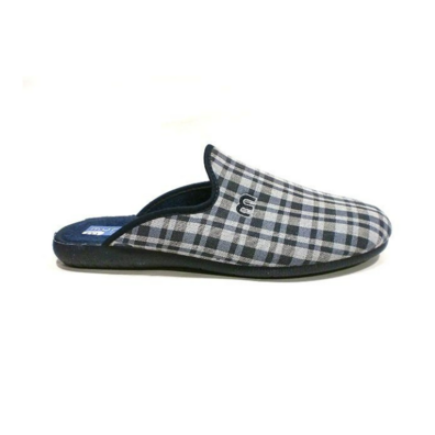 Zapatilla hombre descalza cuadros Muro Marino