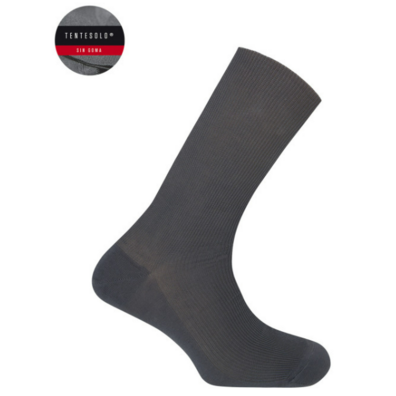 Calcetín hombre tentesolo algodón Punto Blanco Gris