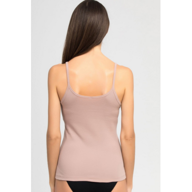 Camiseta mujer tirante lisa algodón Playtex Piel