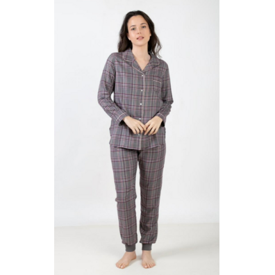 Pijama mujer abierto viella GUASCH Gris