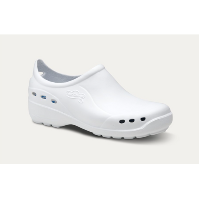 zueco laboral cerrado velcro shoes feliz caminar Verde