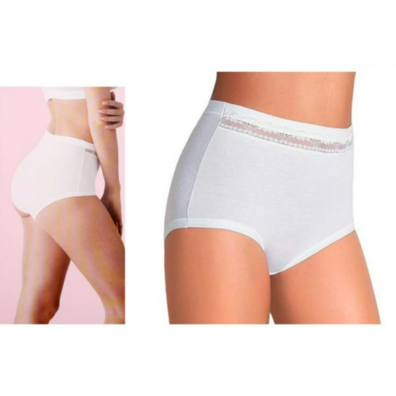 Braga mujer algodón maxi Cotonella Blanco