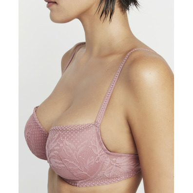 Sujetador mujer aro relleno encaje SELMARK Rosa