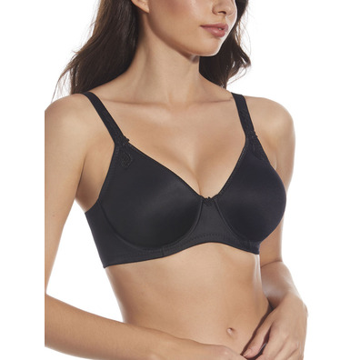 Sujetador BERTA mujer con aro licra SELENE Negro