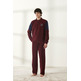 Pijama hombre polar liso BELTY Granate