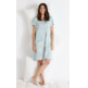 Camisola mujer manga corta dibujada BELTY Verde