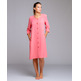 Bata mujer botones bodoques EGATEX coral