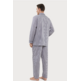 Pijama hombre tela algodón cuadros EL Búho NOCTURNO Beige
