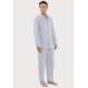 Pijama  hombre tela algodón listas EL Búho NOCTURNO Beige