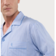 Pijama hombre tela algodón listado EL Búho NOCTURNO Azul